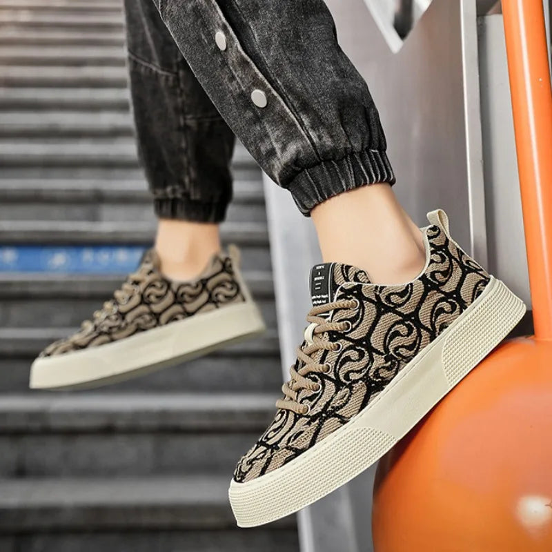 Baskets en toile confortables et décontractées pour homme