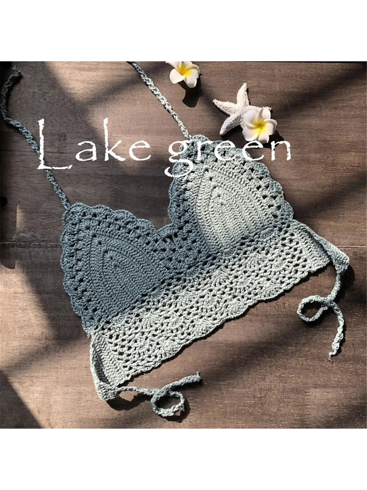 Haut de Bikini tricoté en Crochet pour femmes