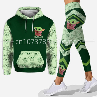 Ensemble sweat à capuche et Leggings Disney Yoda pour femme