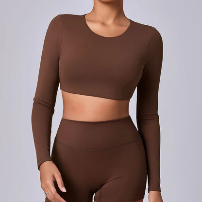 Hauts courts de Yoga pour femmes