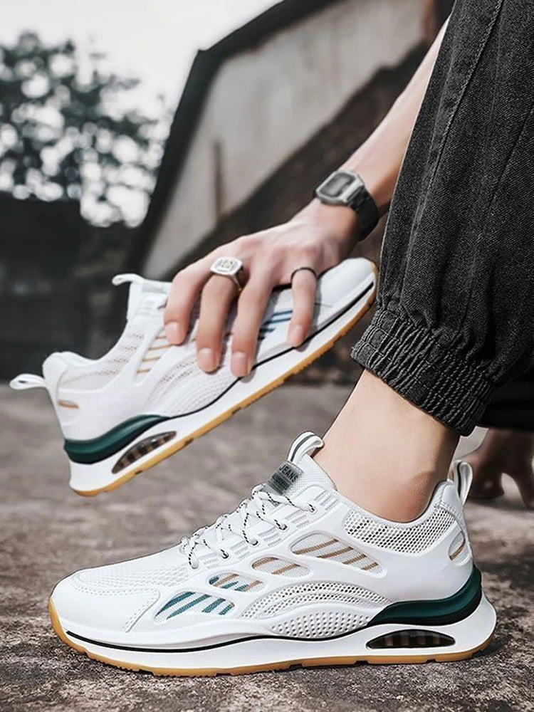 Baskets de marche légères en maille pour hommes