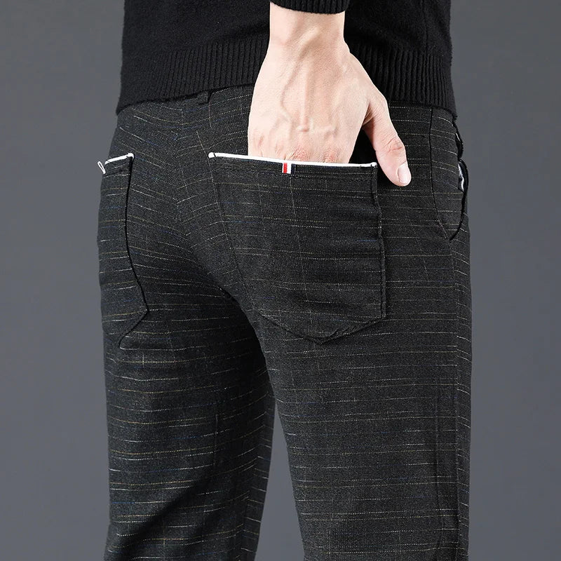 Pantalon décontracté en coton respirant et confortable pour hommes