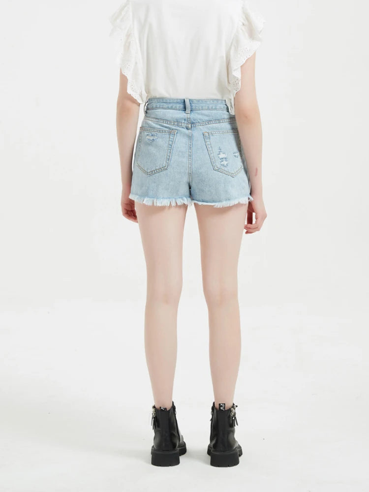 short en jean pour femme déchiré