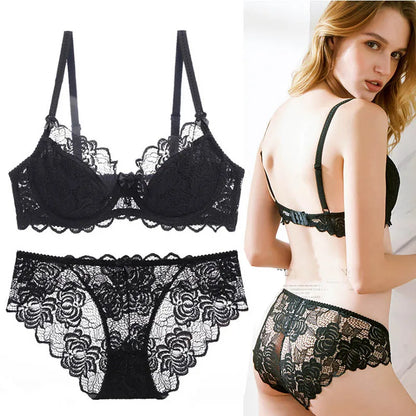 Soutien-gorge amissié en dentelle transparente pour femmes