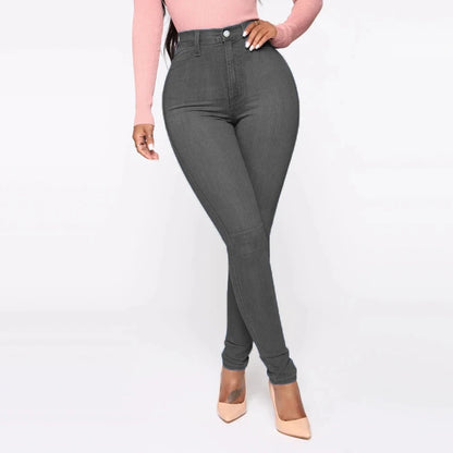 Pantalon crayon taille haute pour femme