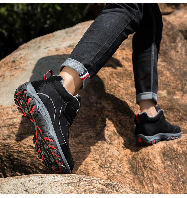 Bottes de neige chaudes en peluche pour hommes