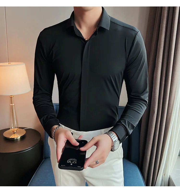 Chemises à manches longues pour hommes