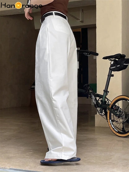 Pantalon décontractés pour femmes taille haute