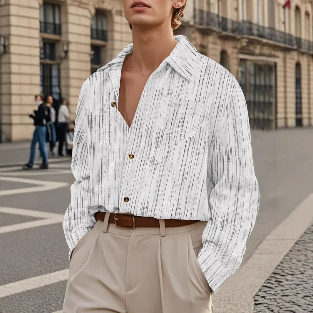 T-shirt à simple boutonnage pour homme