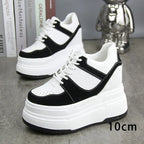 Basket britanniques en cuir véritable pour femme