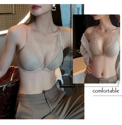 Ensemble de soutien-gorge push-up à fermeture avant pour femme