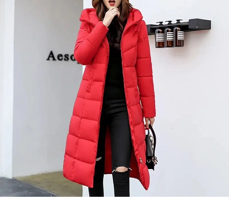 Parka d'hiver longue pour femme