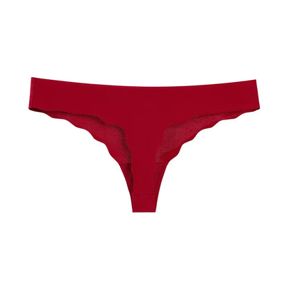 String sans couture pour femme, taille basse