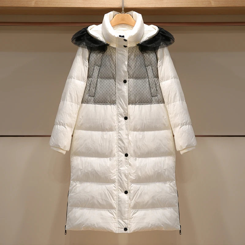 Doudoune d'hiver décontractée à manches longues pour femme