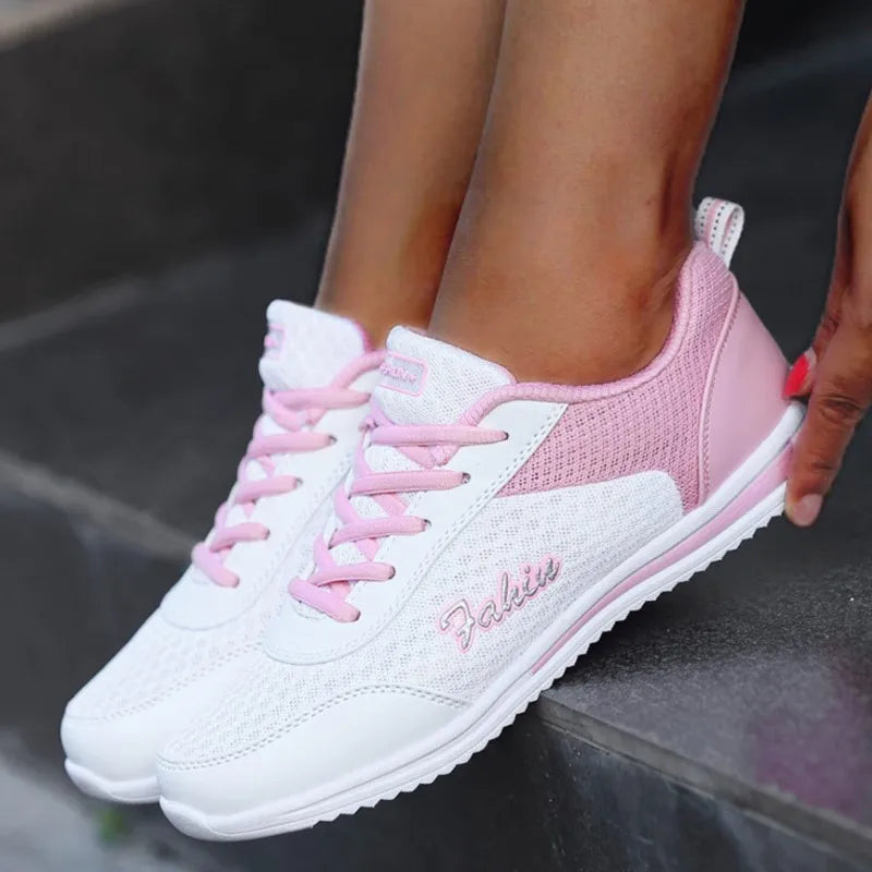 Baskets décontractées à lacets pour femmes