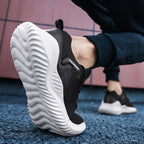 Chaussures de course plates en maille respirante pour hommes et femmes