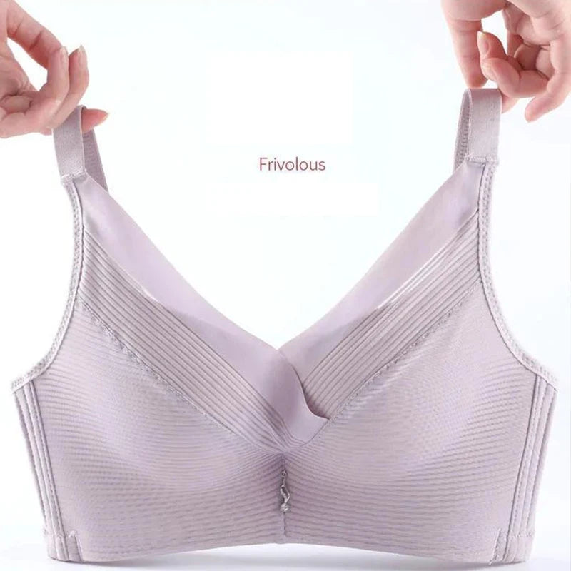 Soutien-gorge push-up sexy à col en V pour femmes