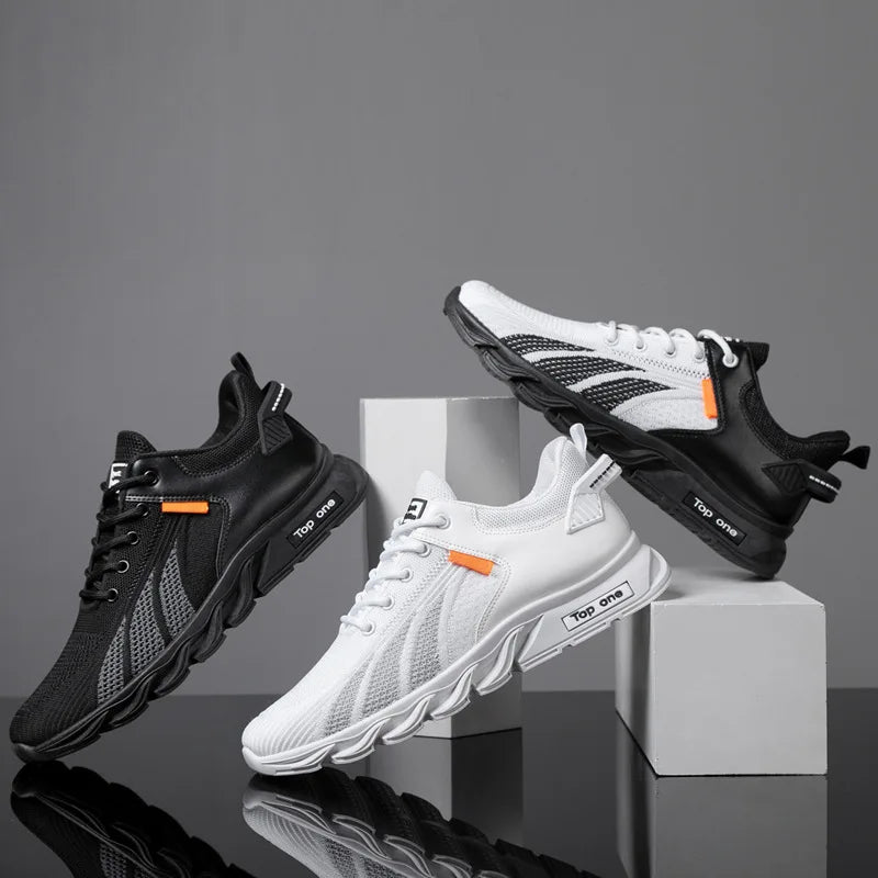 Baskets tendance en maille pour hommes