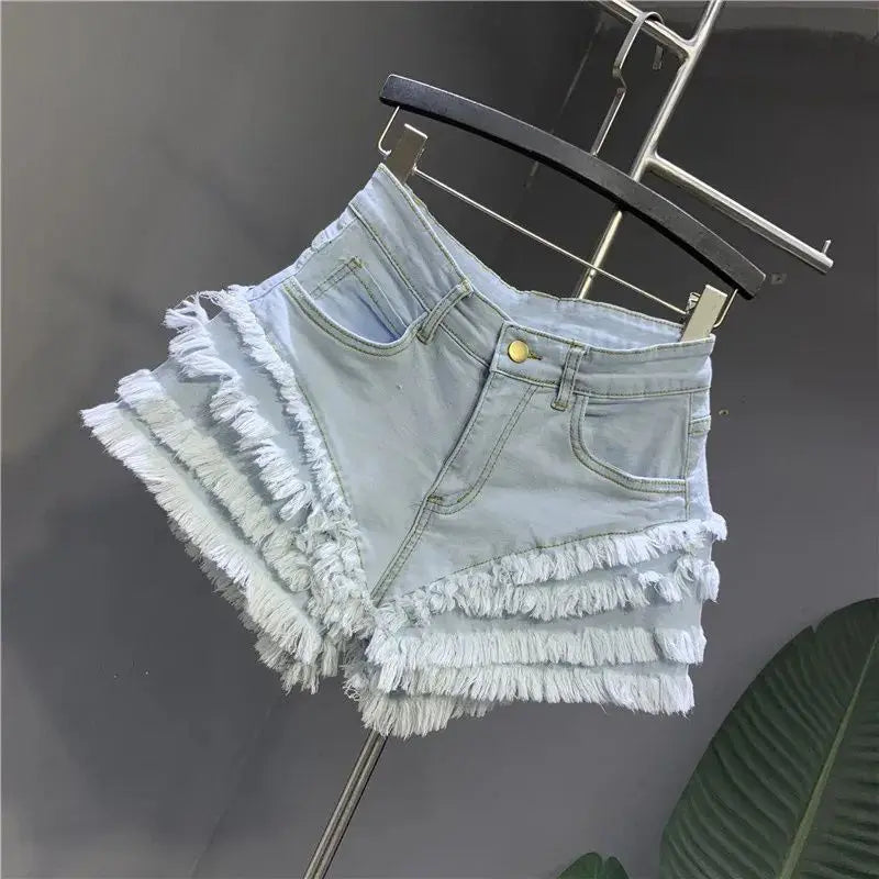 Short en jean ample et décontracté pour femme,