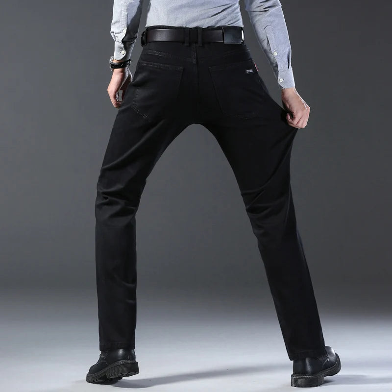 Pantalon en denim noir pour hommes
