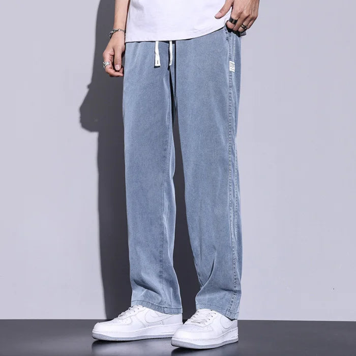 Pantalon d'été ultra fin et ample en lyocell pour hommes