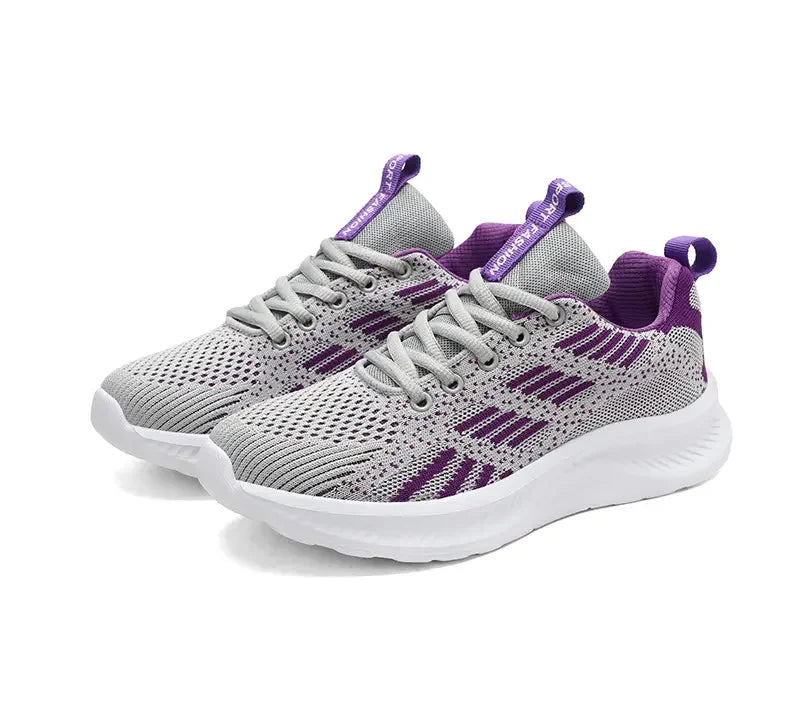 Baskets blanches de luxe légères et respirantes pour femmes