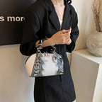 Sac à bandoulière motif crocodile pour femme