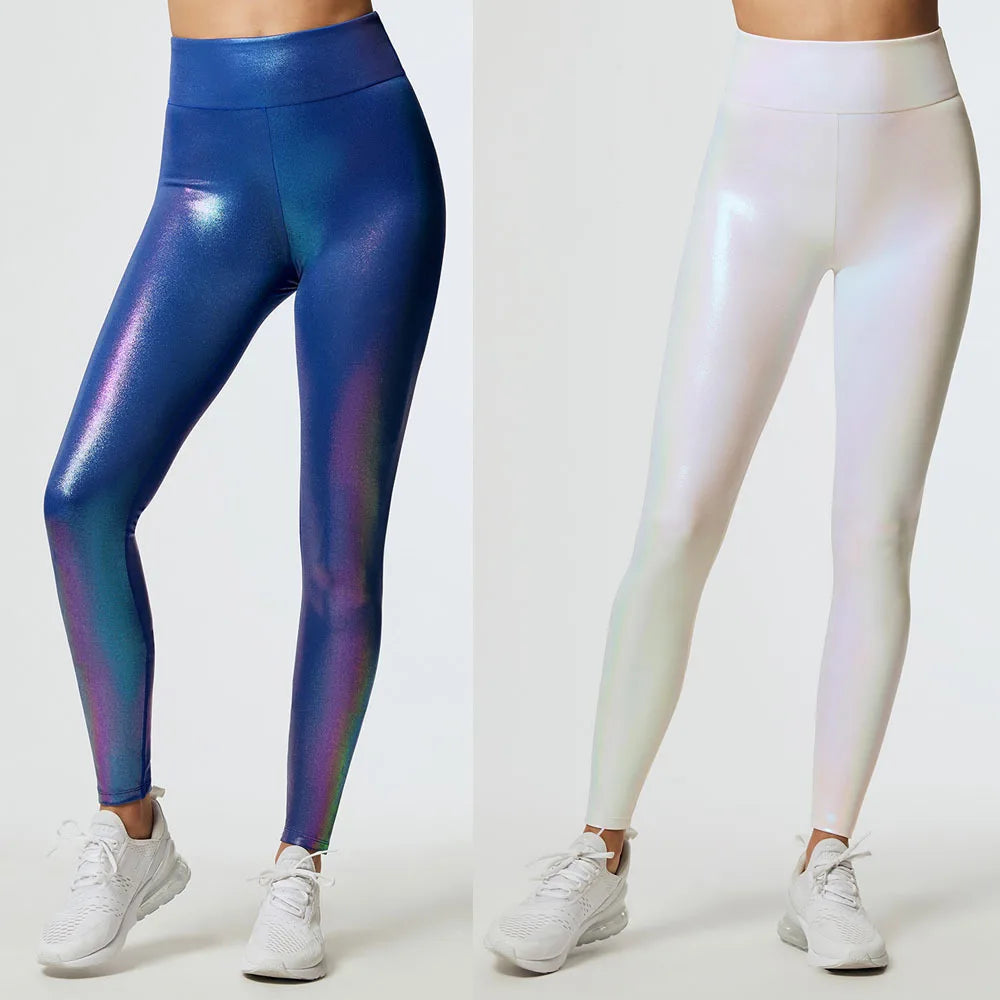 Leggings d'entraînement pour femmes Pantalon de fitness élastique taille haute