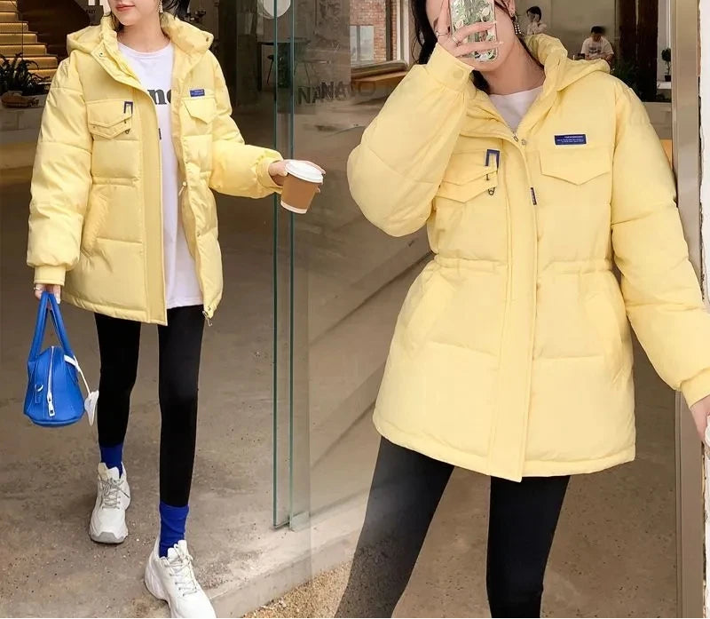 Manteau d'hiver à capuche pour femme