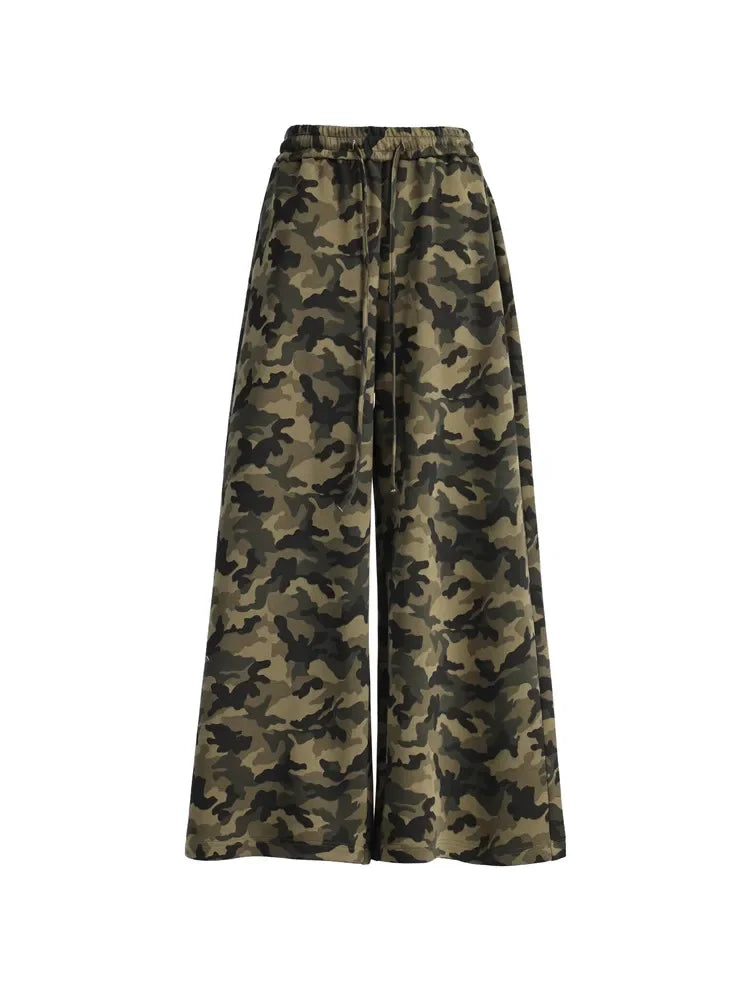 Pantalon camouflage vintage pour femmes