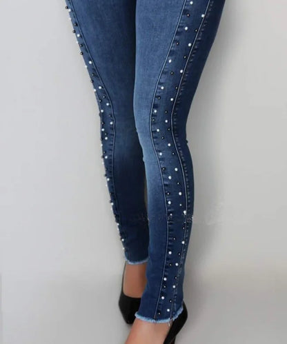 Jeans pour femmes élastique style pantalon crayon