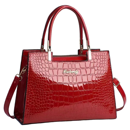 Sacs à main en cuir de crocodile brillant pour femmes