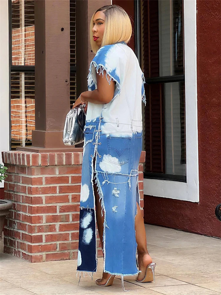 Manteau en denim pour femme