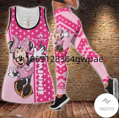 Ensemble débardeur et Leggings Disney Minnie Mous pour femmes