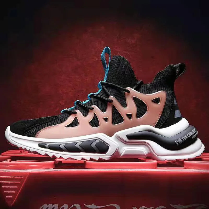 Baskets en maille à lacets pour hommes