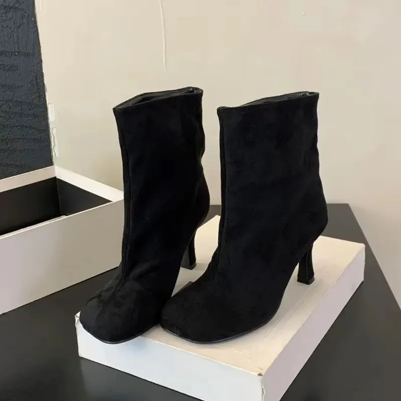 Bottines à bout rond pour femmes