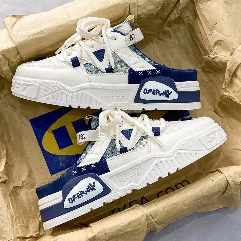 Chaussures à plateforme décontractées respirantes pour homme