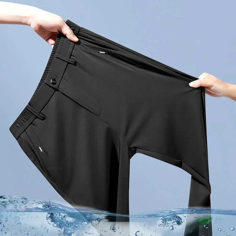 Pantalon d'été en soie glacée pour hommes