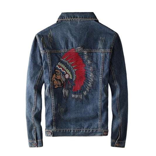 Veste en jean décontractée pour homme