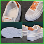 Baskets en cuir véritable pour femmes