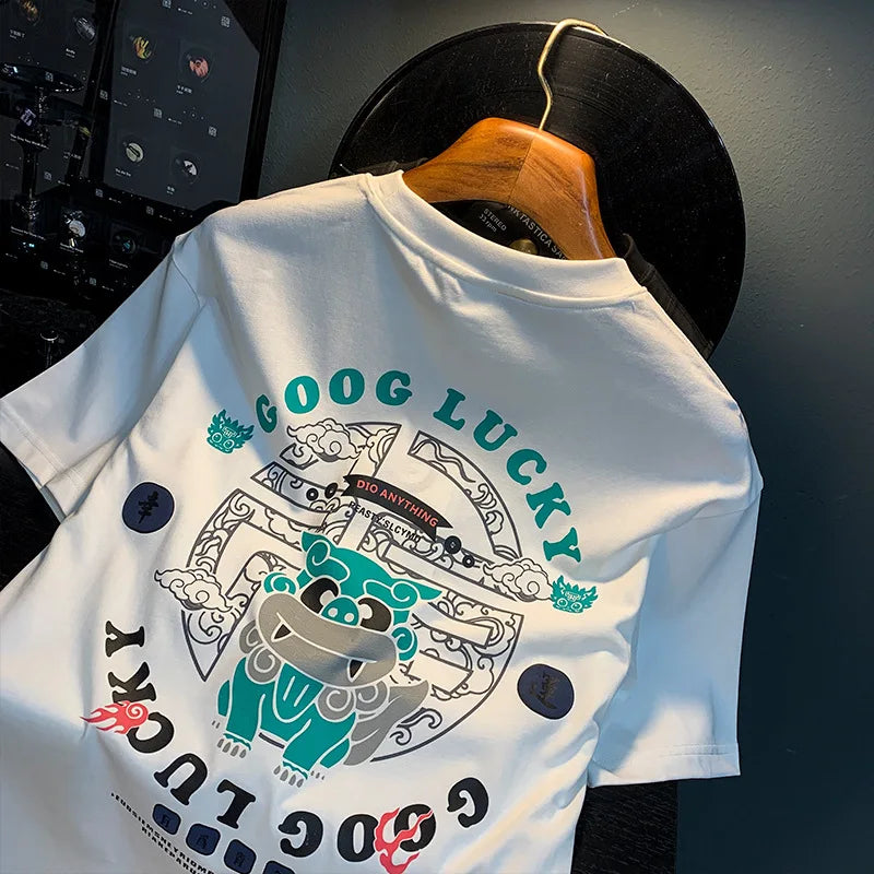 T-shirt à manches courtes et col rond pour homme