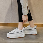 Baskets à plateforme en cuir pour femmes