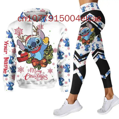 Ensemble sweat à capuche et Leggings Disney Stitch pour femme