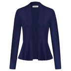 Manteau trapèze décontracté à manches longues pour femmes