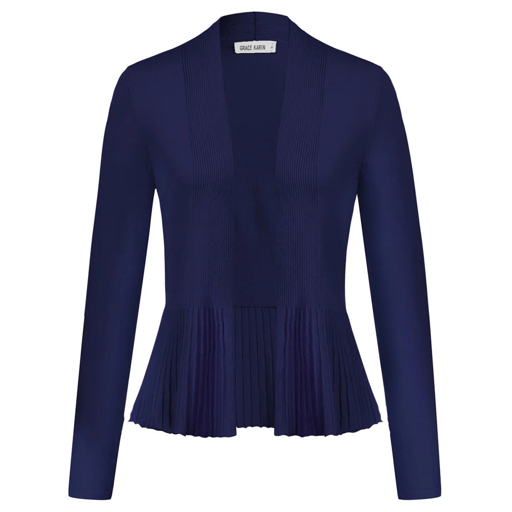 Manteau trapèze décontracté à manches longues pour femmes