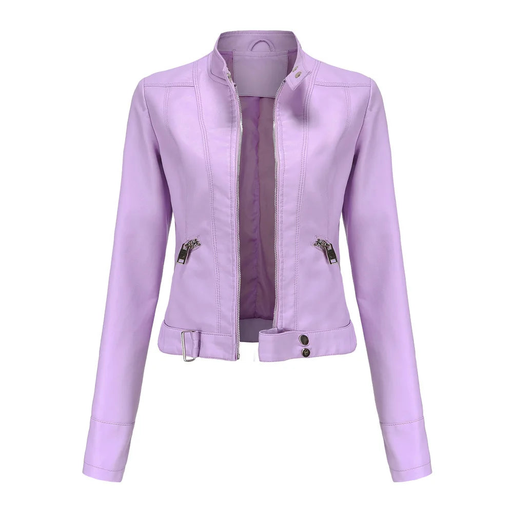 Veste en Faux cuir femme