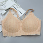 Soutien-gorge push-up brodés sans couture pour femmes