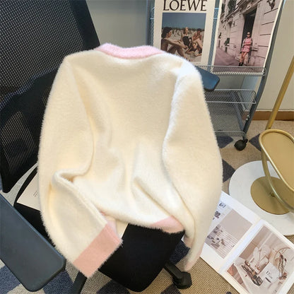 Cardigan pour femmes à manches longues haut col en o