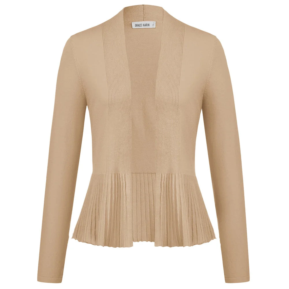 Manteau trapèze décontracté à manches longues pour femmes