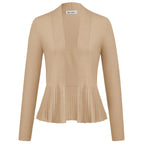 Manteau trapèze décontracté à manches longues pour femmes